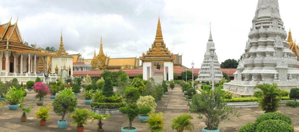 Cambodia Royal Palace panorama